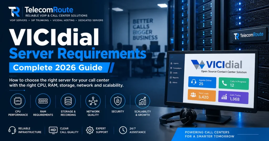 VICIdial server requirements for call center